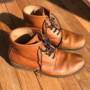 Roots - Men’s Leather Shearling Boots, Size 11